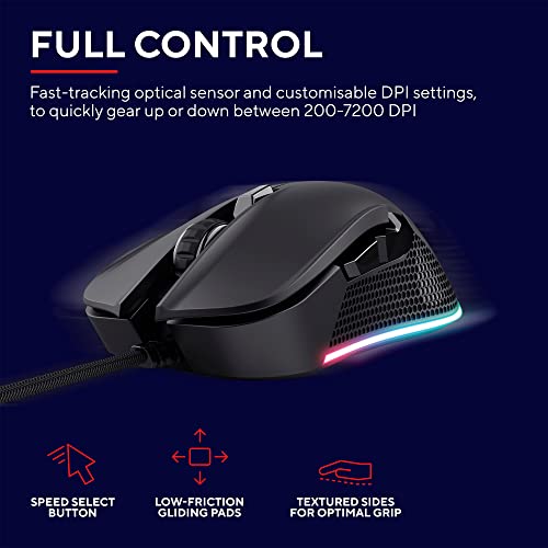 GXT 922 YBAR USB A 7200 DPI Gaming Mouse