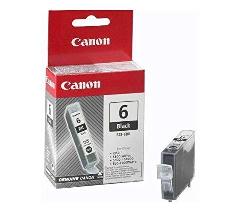 Canon BCI-6 BK - 4705A002 - 1 x Black - Ink tank - For BJS800,S820,S900, i990,99XX, PIXMA IP4000,iP5000,iP6000,iP8500,MP750,MP760,MP780