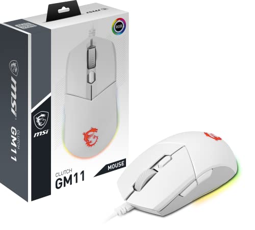 MSI Clutch GM11 RGB 5000 DPI USB A Mouse