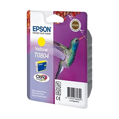 Best Value Epson Original C13T08044011 T0804 Yellow Ink Cart, Genuine, Amazon Dash Replenishment Ready