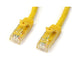 StarTech.com N6PATC1MYL 1 m Yellow Gigabit Snagless RJ45 UTP Cat6 Patch Cable, 1 m Patch Cord, Ethernet Patch Cable, RJ45 Male to Male Cat 6 Cable