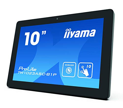 iiyama ProLite TW1023ASC-B1P - LED monitor - 10.1" - stationary - touchscreen - 1280 x 800 - IPS - 450 cd/m² - 1000:1 - 25 ms - HDMI - speakers - black, matte