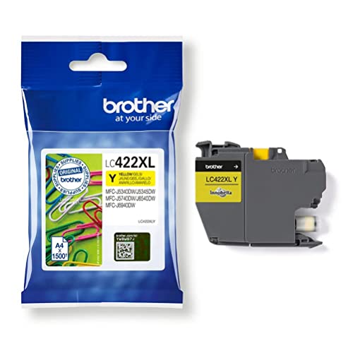 Brother LC422XLY - High Yield - yellow - original - ink cartridge - for Brother MFC-J5340DW, MFC-J5345DW, MFC-J5740DW, MFC-J6540DW, MFC-J6940DW