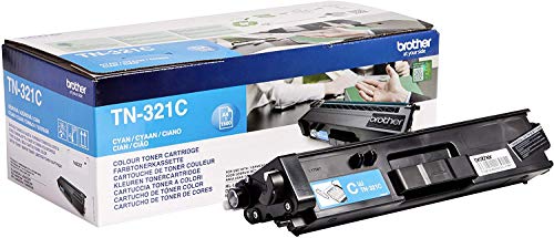 Brother TN321C - Cyan - original - toner cartridge - for Brother DCP-L8400, DCP-L8450, HL-L8250, HL-L8350, MFC-L8650, MFC-L8850