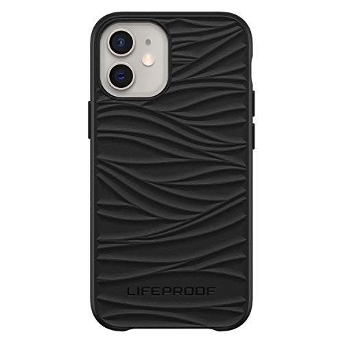 LifeProof WAKE - Back cover for mobile phone - ocean-based recycled plastic - black - ultra thin with mellow wave pattern