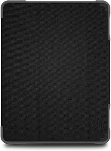 STM Dux Plus Duo 10.2 Inch Apple iPad 7th Generation Folio Tablet Case Black Polycarbonate TPU Magnetic Closure 6.6 Foot Drop Tested Instant On and Of