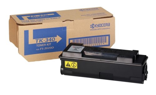 Best Value Kyocera TK-340K Toner Black, Original Premium Cartdrige 1T02J00EU0. Compatible ECOSYS FS-2020D, FS-2020DN