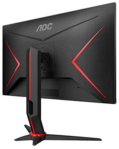 AOC Gaming 24G2ZU/BK - LED monitor - 23.8" - 1920 x 1080 Full HD (1080p) - TN - 350 cd/m - 1000:1 - 0.5 ms - 2xHDMI, DisplayPort - speakers - black, red