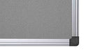 Best Value Bi-Office Notice Board Maya, Grey Felt, Aluminium Frame, 120 x 120 cm