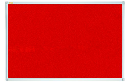 Best Value Franken PT131901 120 x 120 cm X-tra!Line Felt Pin Board - Red