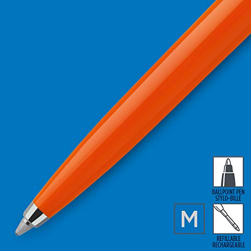 Parker Jotter Originals Ballpoint Pen, Classic Orange Finish, Medium Point, Blue Ink, 1 Count