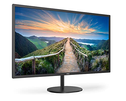 AOC Q32V4 - LED monitor - 32" (31.5" viewable) - 2560 x 1440 QHD @ 75 Hz - IPS - 250 cd/m - 1200:1 - 4 ms - HDMI, DisplayPort - speakers - black