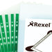 Best Value Rexel 12265 Plastic Pocket Folder, Reinforced A4 Pockets with Green Strip, Clear - Pack of 100