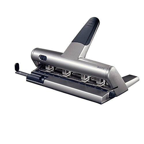 Best Value Leitz 51140184 Adjustable Hole Punch, up to 6 Hole punching, 30 Sheets, Metal, AKTO, 51140084 - Silver