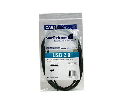 Best Value StarTech.com USBUPS06 6 ft Smart UPS Replacement USB Cable AP9827, USB Cable, USB (M) to RJ-45 (10 Pin) (M), 6 ft, Black