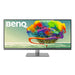 BenQ DesignVue PD3420Q - PD Series - LED monitor - 34" - 3440 x 1440 Ultra WQHD @ 60 Hz - IPS - 400 cd/m² - 1000:1 - DisplayHDR 400 - 5 ms - 2xHDMI, DisplayPort, USB-C - speakers - dark grey