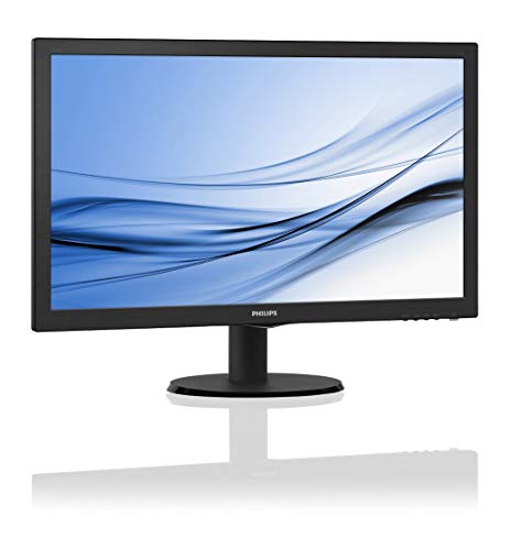 PhilIPS 223V5LSB/00 21.5", 16.9, V-Line, Black, Texture Finish, w-led, 1920x1080, TN, 170/160 Viewing Angle CR:10, 250 cd/m2, 1000:1, 5ms, 100x100 VESA, Tilt: -5/+20, VGA / DVI-D, Internal PSU, 2 years Warranty