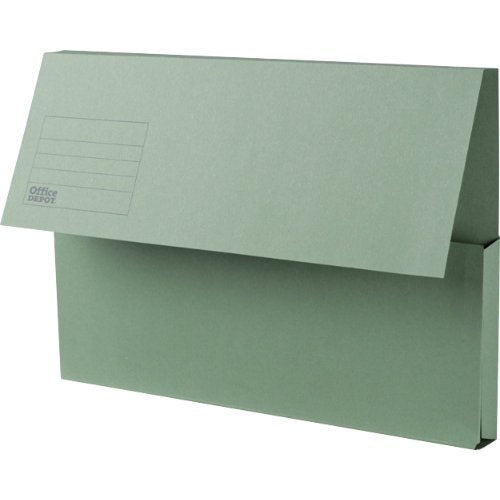 Best Value niceday Manilla Document Wallets Foolscap 250gsm - Green