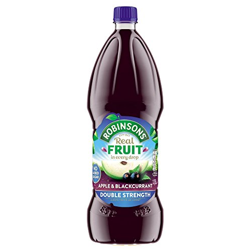 Best Value Robinsons Squash Double Concentrate 1.75 Litres Apple and Blackcurrant Ref A02116 - Pack 2