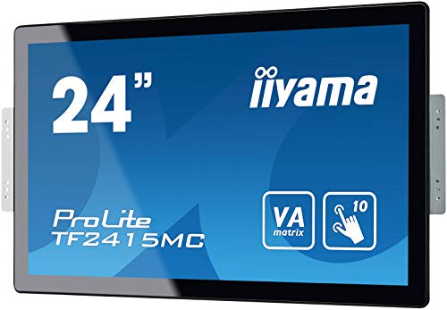 iiyama ProLite TF2415MC-B2 - LED monitor - 23.8" - open frame - touchscreen - 1920 x 1080 Full HD (1080p) @ 60 Hz - VA - 350 cd/m - 3000:1 - 16 ms - HDMI, VGA, DisplayPort - black