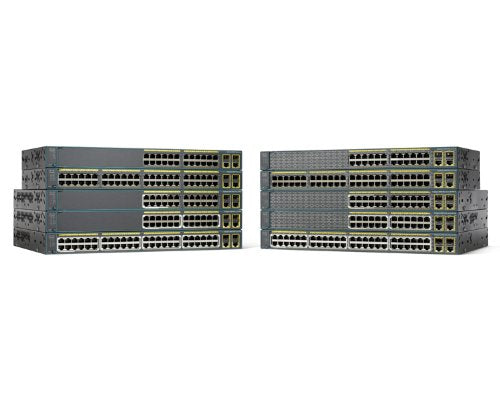 Cisco Catalyst 2960-Plus 24LC-S - Switch - Managed - 24 x 10/100 + 2 x combo Gigabit SFP - rack-mountable - PoE (123 W)