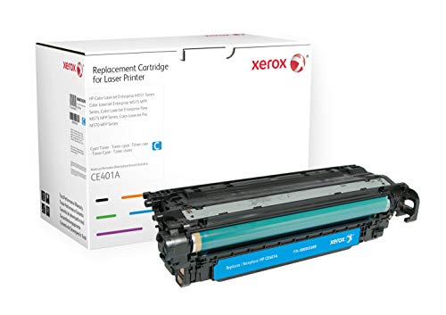 Xerox Replacement Cartridge for CE401A HP Color LaserJet M551DN  M551N  M551XH With Page yield of 6000 at 5% coverage Life Time Guarantee