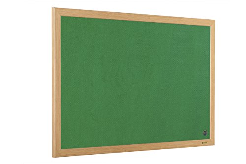 Best Value Bi-Office FB1444239 Felt Earth It Executive Oak Effect Frame 1200 mm x 900 mm (Green)