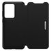 OtterBox Strada Series - Flip cover for mobile phone - leather, polycarbonate - shadow black - for Samsung Galaxy S20 Ultra, S20 Ultra 5G