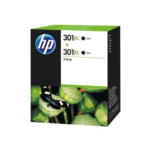 Best Value HP D8J45AE 301XL High Yield Original Ink Cartridges, Black, Pack of 2