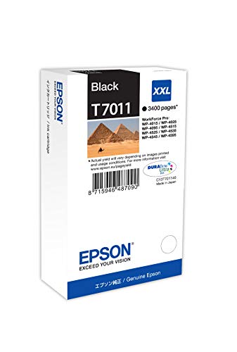 Epson T7011 - XXL size - black - original - blister - ink cartridge - for WorkForce Pro WP-4015 DN, WP-4095 DN, WP-4515 DN, WP-4525 DNF, WP-4595 DNF