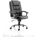 Moore Deluxe Executive Leather Chair Black with Arms EX000045