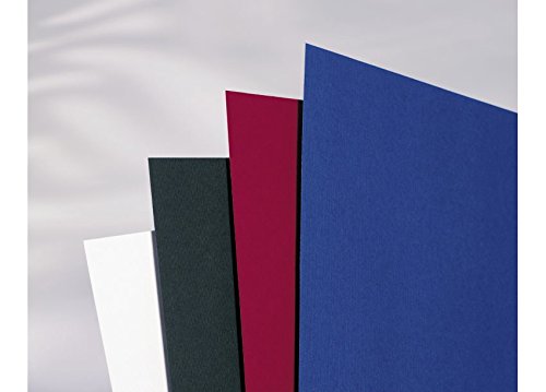 Best Value GBC 398773 250 GSM A4 Linen Weave Binding Covers - Royal Blue (Pack of 100)