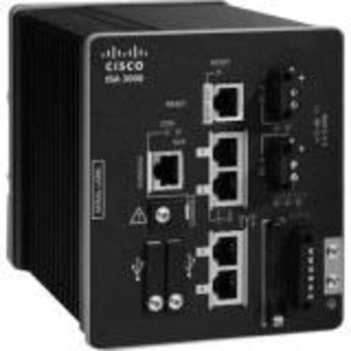 Cisco Industrial Security Appliance 3000 - Switch - L3 - Managed - 4 x 10/100/1000 - DIN rail mountable - DC power - TAA Compliant