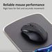 Kensington Duo Gel Mouse Wristrest Wave - Mouse pad with wrist pillow - black, blue