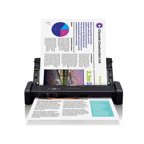 Epson WorkForce DS-310 - Document scanner - Duplex - A4 - 600 dpi x 600 dpi - up to 25 ppm (mono) / up to 25 ppm (colour) - ADF (20 sheets) - up to 500 scans per day - USB 3.0