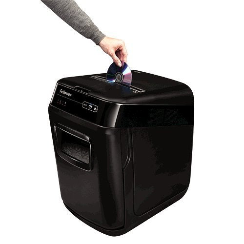 Best Value Fellowes Auto Feed 150C Paper Shredder, 150 Sheet Cross Cut Small/Home Office Automatic Shredder with Silent Shred Technology