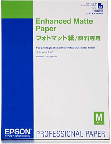 Epson Enhanced Matte - Matte - 260 micron - A2 (420 x 594 mm) - 192 g/m? - 50 sheet(s) paper - for SureColor P5000, SC-P7500, P900, P9500, T2100, T3100, T3400, T3405, T5100, T5400, T5405