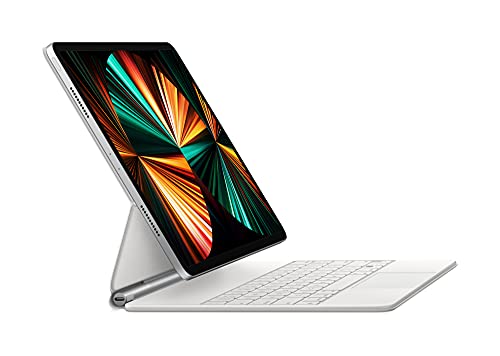 Apple Magic Keyboard - Keyboard and folio case - with trackpad - backlit - Apple Smart connector - QWERTY - Italian - white - for 12.9-inch iPad Pro (3rd generation, 4th generation, 5th generation)