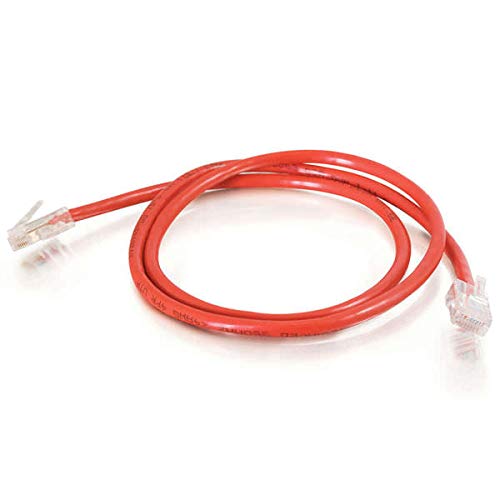 C2G Cat5e Non-Booted Unshielded (UTP) Network Crossover Patch Cable - Crossover cable - RJ-45 (M) to RJ-45 (M) - 2 m - UTP - CAT 5e - stranded, uniboot - red