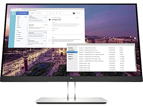 HP E23 G4 - E-Series - LED monitor - 23" - 1920 x 1080 Full HD (1080p) @ 60 Hz - IPS - 250 cd/m² - 1000:1 - 5 ms - HDMI, VGA, DisplayPort - black, silver - with HP 5 years Next Business Day Onsite Hardware Support for Standard Monitors