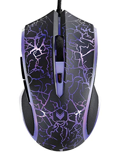 Rapoo V20S Ambidextrous USB A Optical 300 DPI Gaming Mouse 5 Buttons LED Multi Colour Light System Ergonomic Design Adjustable DPI Gaming Sensor