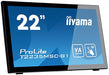 iiyama ProLite T2235MSC-B1 - LED monitor - 22" (21.5" viewable) - touchscreen - 1920 x 1080 Full HD (1080p) @ 60 Hz - VA - 3000:1 - 6 ms - DVI-D, VGA, DisplayPort - speakers - black