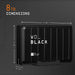 8TB Digital D10 Black USB3.2 Ext HDD