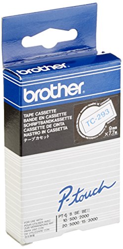 Brother - White, blue - Roll (0.9 cm x 7.7 m) 1 pcs. printer tape - for P-Touch PT-15, PT-20, PT-2000, PT-3000, PT-500, PT-5000, PT-6, PT-8, PT-8E