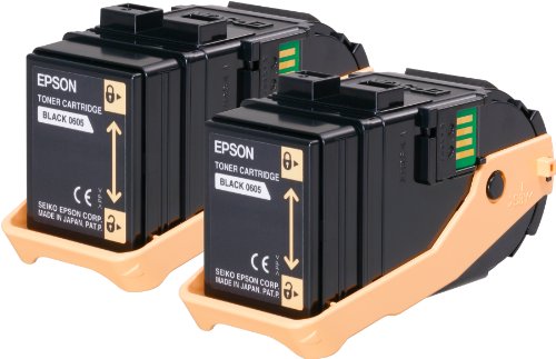 Epson Double Pack - 2-pack - black - original - toner cartridge - for AcuLaser C9300D2TN, C9300D3TNC, C9300DN, C9300DTN, C9300N, C9300TN