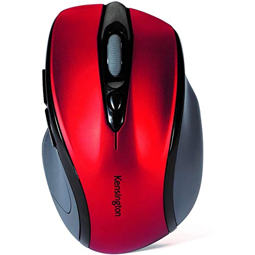 Kensington Pro Fit Mid Size Wireless Ruby Red Mouse