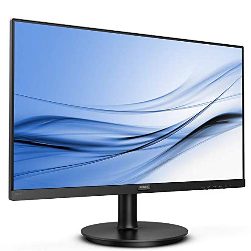 Philips V-line 242V8A - LED monitor - 24" (23.8" viewable) - 1920 x 1080 Full HD (1080p) @ 75 Hz - IPS - 250 cd/m? - 1000:1 - 4 ms - HDMI, VGA, DisplayPort - speakers - textured black