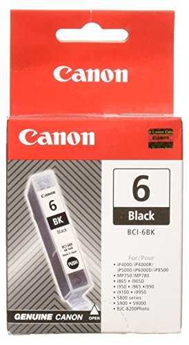 Canon BCI-6 BK - 4705A002 - 1 x Black - Ink tank - For BJS800,S820,S900, i990,99XX, PIXMA IP4000,iP5000,iP6000,iP8500,MP750,MP760,MP780