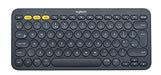 Logitech K380 Multi-Device Bluetooth Keyboard - Keyboard - Bluetooth - Nordic - black