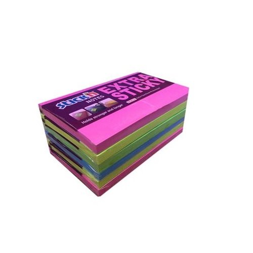 Best Value Stick'N 21687 Extra 76 x 127 mm Assorted Neon Sticky Notes (Pack of 6)